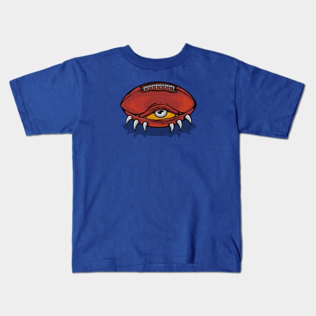 Monster Of American Football Kids T-Shirt by Stayhoom